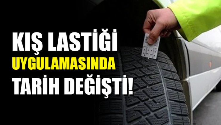 Zorunlu kış lastiği uygulamasında tarih değişti